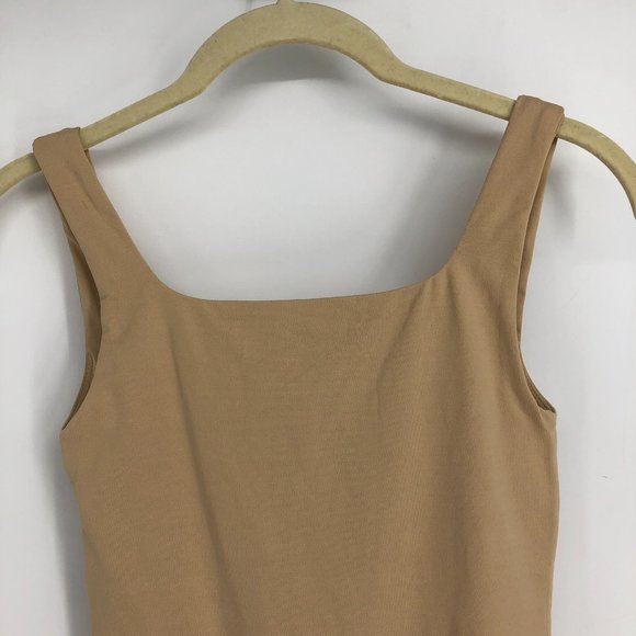 Aritzia Babaton Beige Contour rib square-neck thong bodysuit size XS - Picture 11 of 14